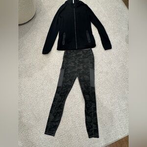 Fabletics- jacket/ zip up and leggings SET - medium